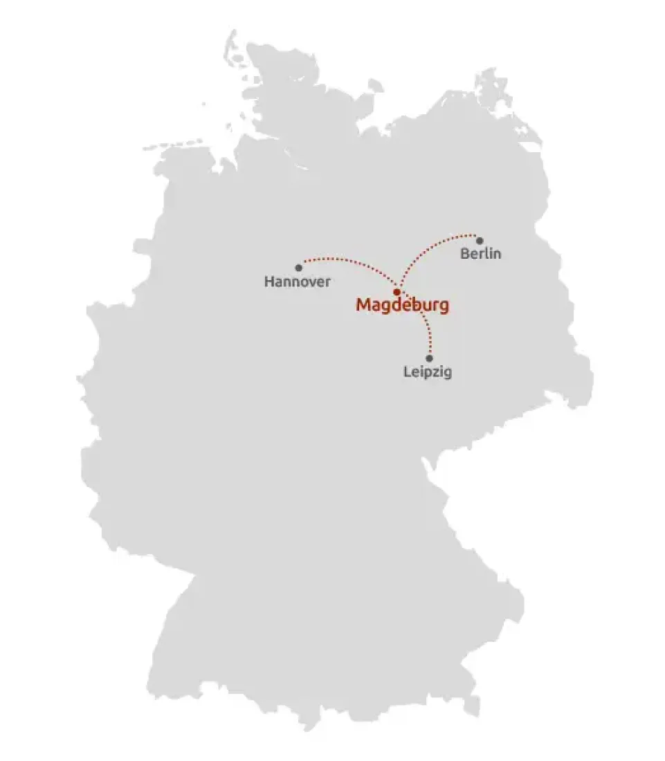 Ihre Anreise zur Stadthalle Magdeburg